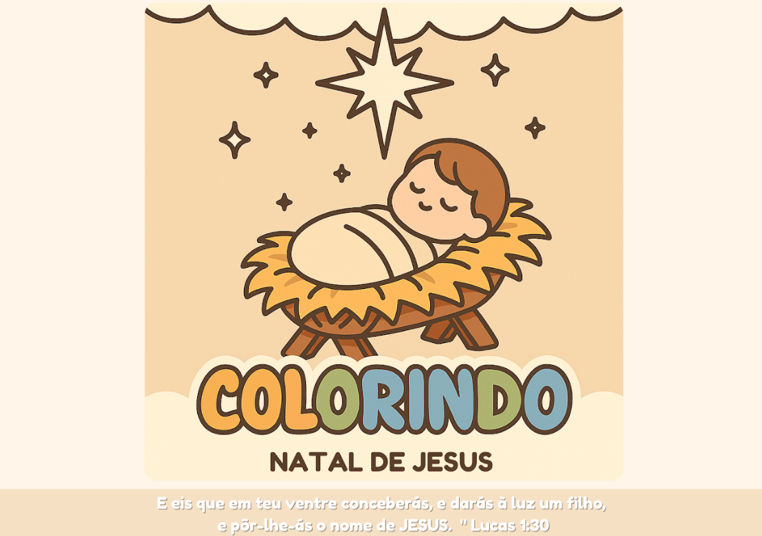 Colorindo Natal de Jesus